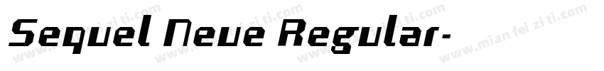Sequel Neue Regular字体转换